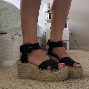 Marc Fisher platform espadrille sandals